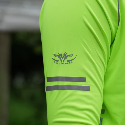 Hi Vis yellow Long Sleeve polo - Image 2